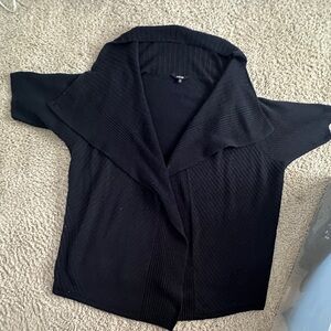Simply Vera Vera Wang Black Shawl Collar Cardigan